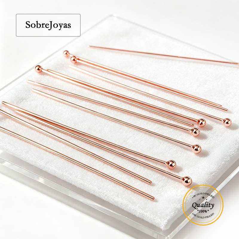 14K Rose Gold Filled Ball Head - Jewelry Making Wire incelemesi ve fiyatı