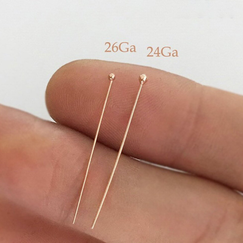 14K Rose Gold Filled Ball Head - Jewelry Making Wire incelemesi ve fiyatı