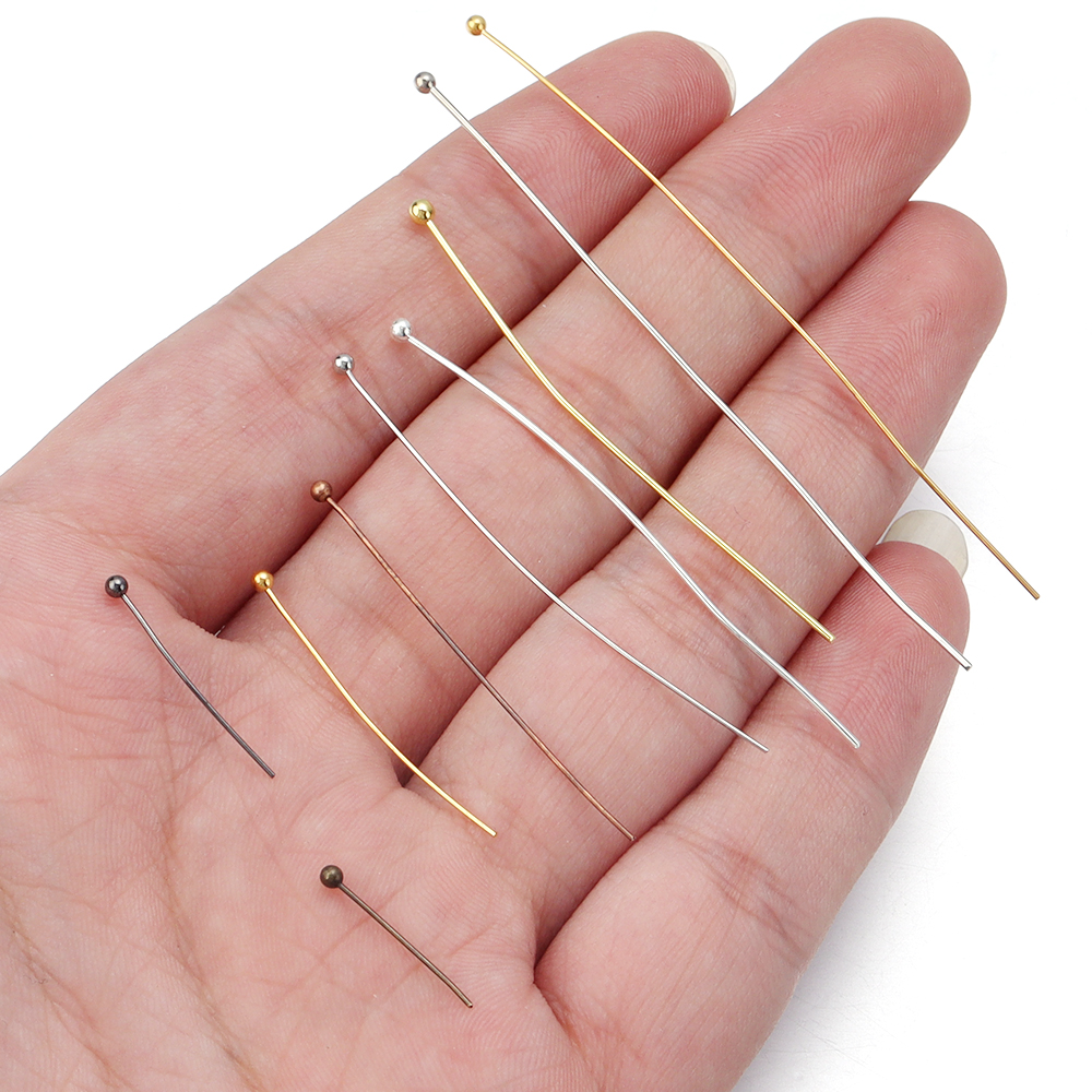 100/200pcs Copper Ball Head Pi - Jewelry Making Articles incelemesi ve fiyatı