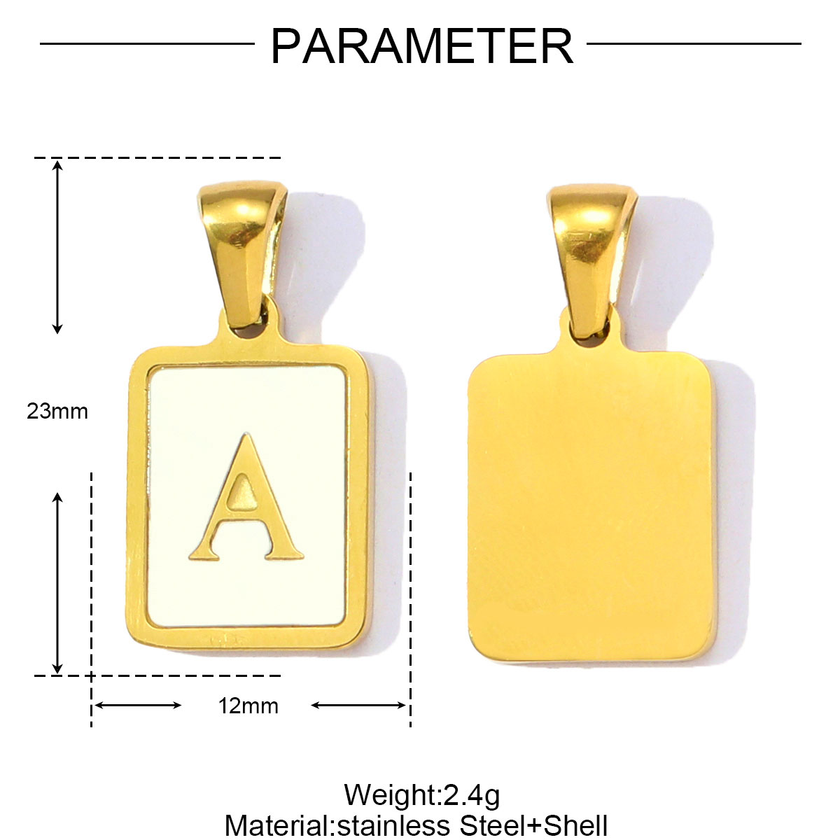3Pcs/Lot Stainless Steel A-Z R - Jewelry Making For Couples incelemesi ve fiyatı
