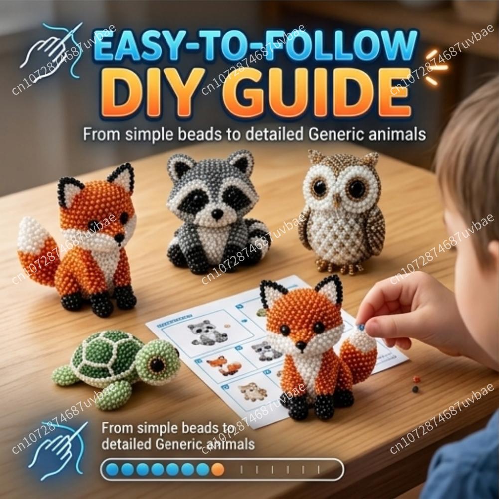 Educational DIY Animal Bead Se - Jewelry Making Kit For Kids incelemesi ve fiyatı