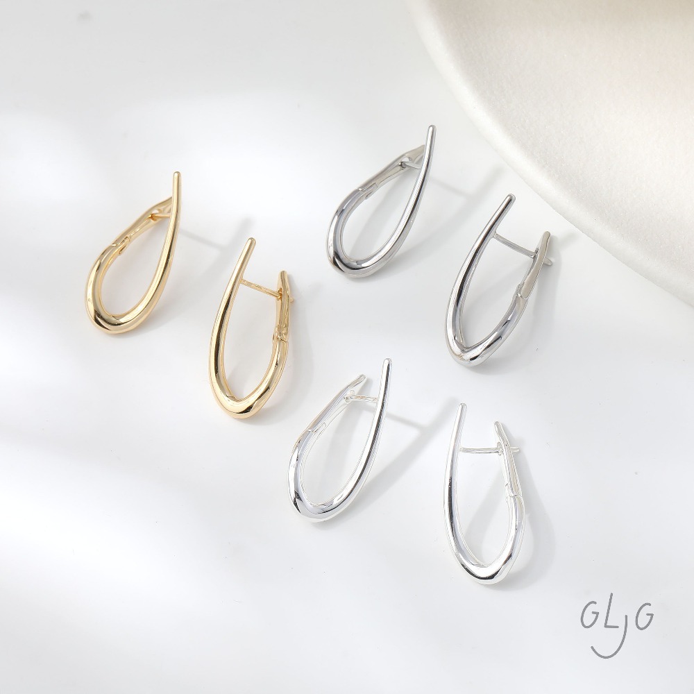 4PCS Twisted Shape Ear Studs D - Jewelry Making Articles incelemesi ve fiyatı