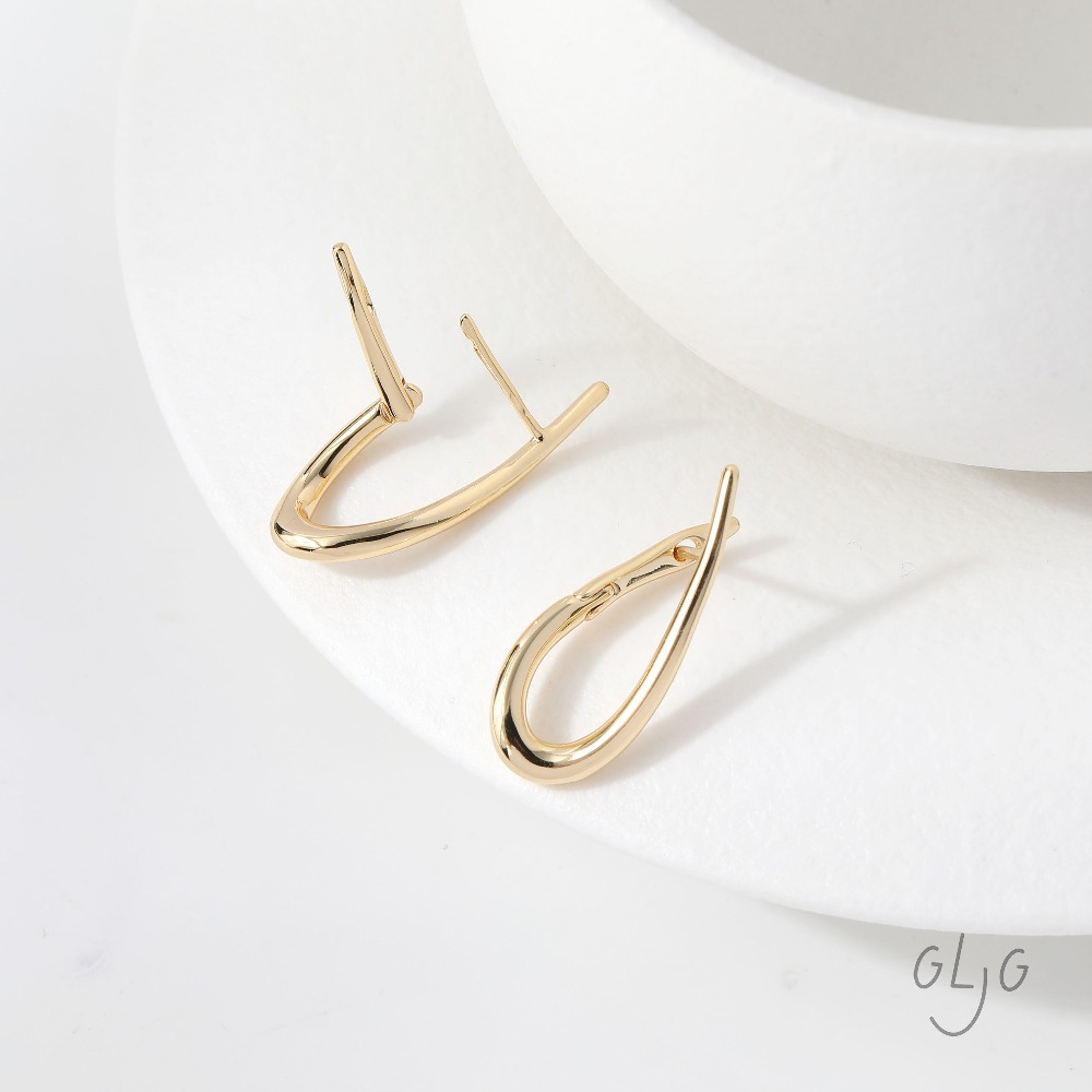4PCS Twisted Shape Ear Studs D - Jewelry Making Articles incelemesi ve fiyatı
