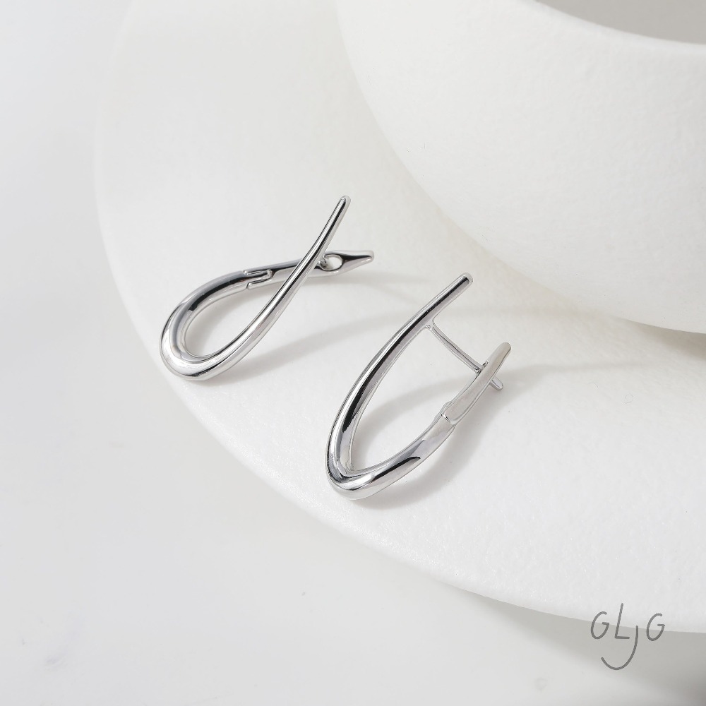 4PCS Twisted Shape Ear Studs D - Jewelry Making Articles incelemesi ve fiyatı