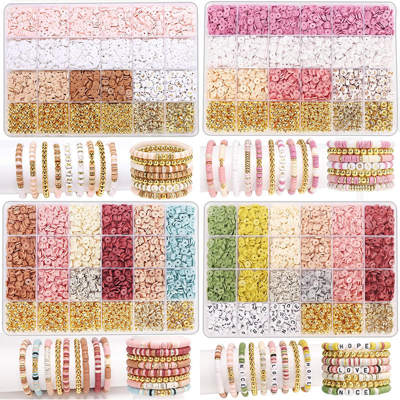Style DIY Clay Beads Bracelet  - Jewelry Making Kit For Kids incelemesi ve fiyatı