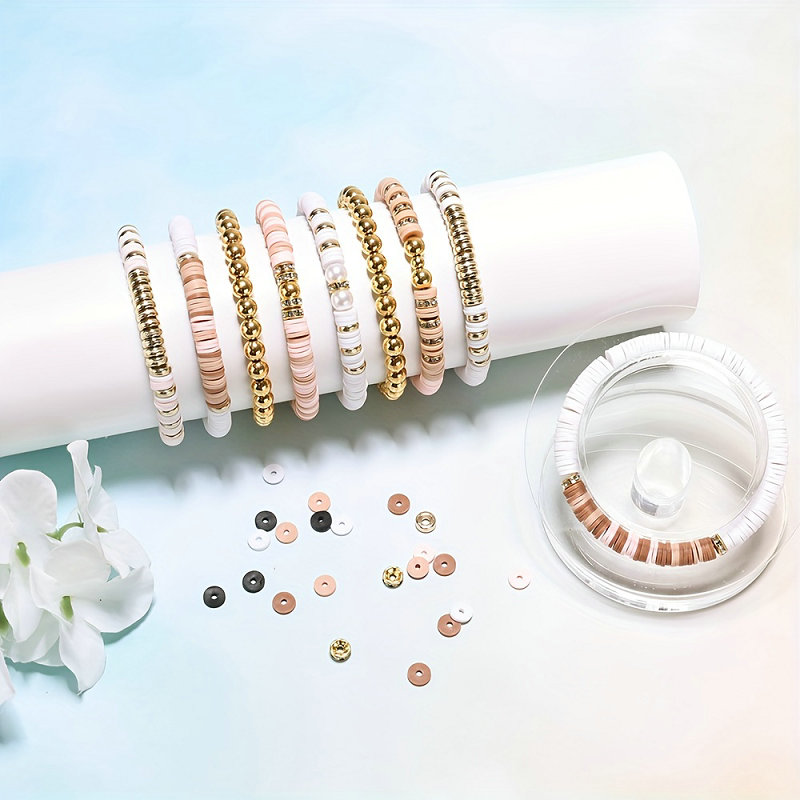 Style DIY Clay Beads Bracelet  - Jewelry Making Kit For Kids incelemesi ve fiyatı