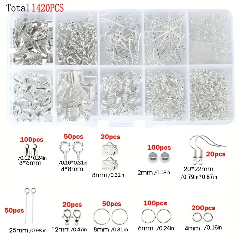 1420pcs 1box Jewelry Findings  - Jewelry Making Tool Kit incelemesi ve fiyatı