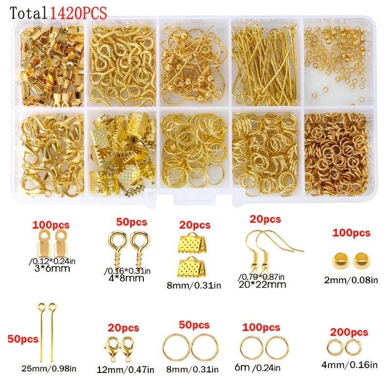 1420pcs 1box Jewelry Findings  - Jewelry Making Tool Kit incelemesi ve fiyatı