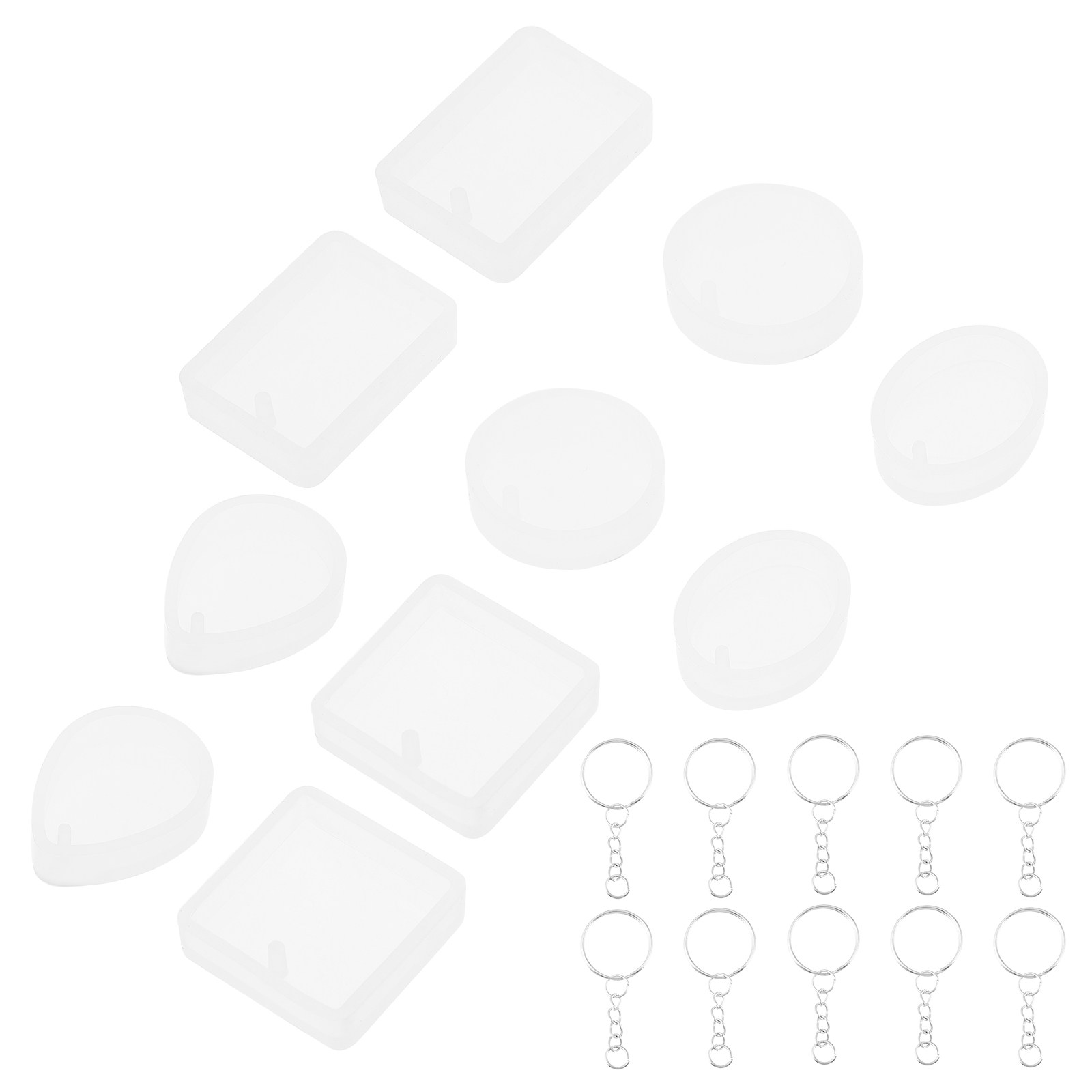 10pcs Diy Keychain Pendant Cha - Jewelry Making Mold incelemesi ve fiyatı