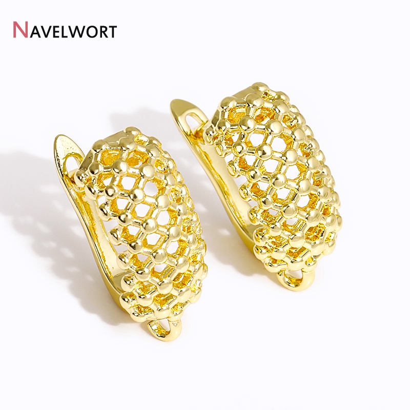 18K Gold Plated Brass  Hollow  - Jewelry Making Articles incelemesi ve fiyatı