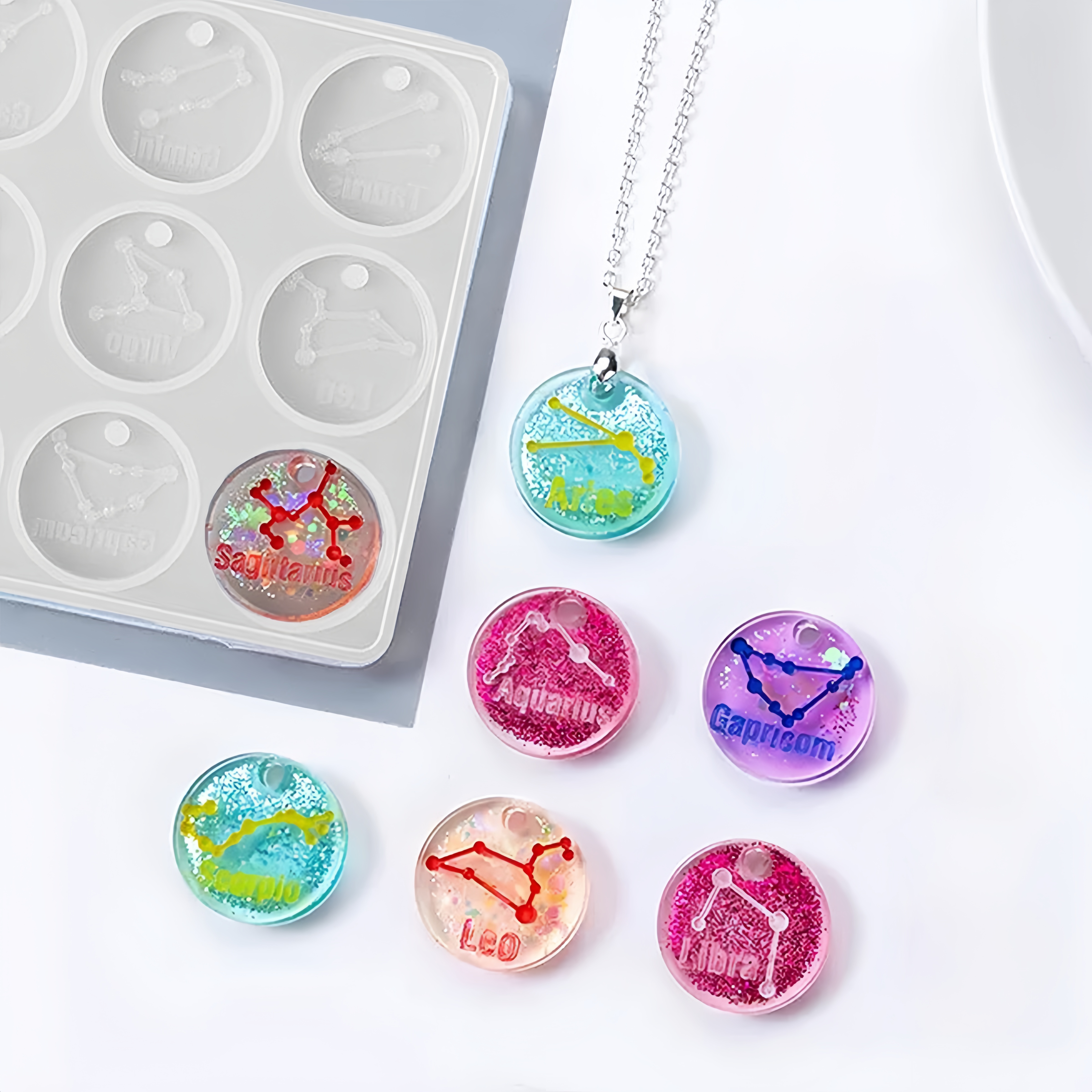 12 Holes Constellation Pendant - Jewelry Making Mold incelemesi ve fiyatı