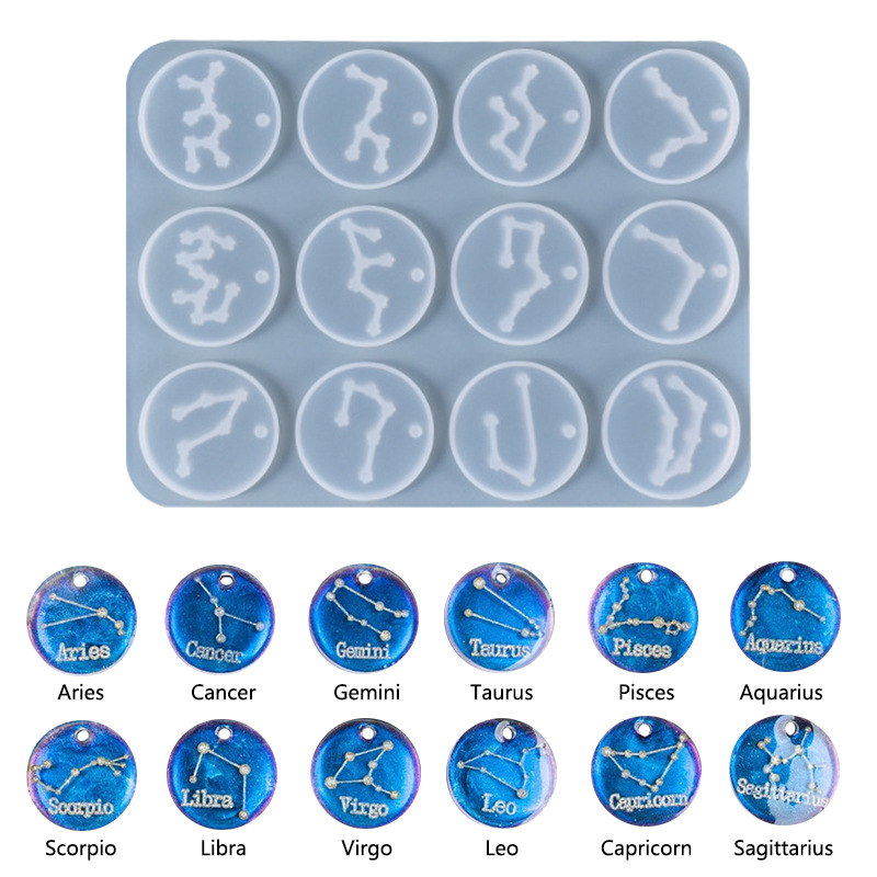 12 Holes Constellation Pendant - Jewelry Making Mold incelemesi ve fiyatı