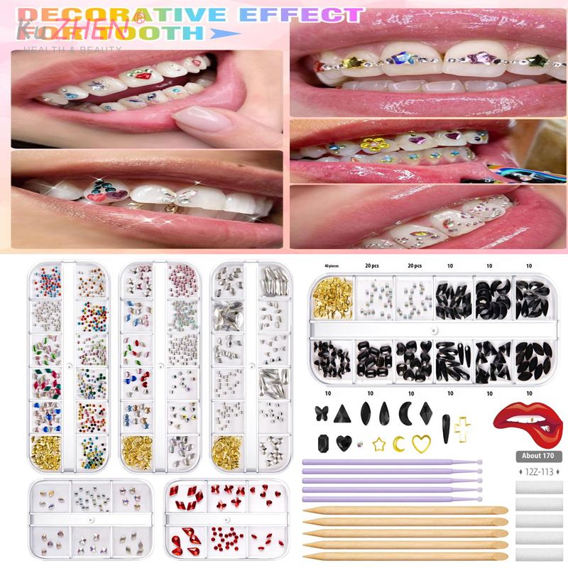 1 Set Sequins Dental Tooth Gem - Jewelry Making Tool Kit incelemesi ve fiyatı