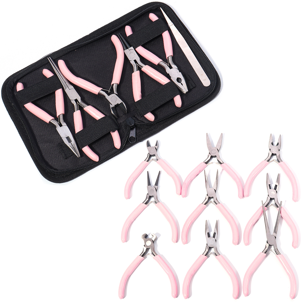 Portable Pink Stainless Steel  - Jewelry Plier Set incelemesi ve fiyatı