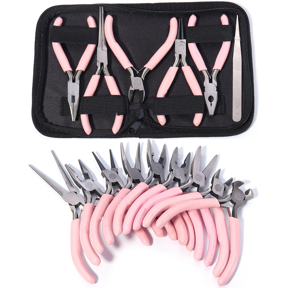 Portable Pink Stainless Steel  - Jewelry Plier Set incelemesi ve fiyatı