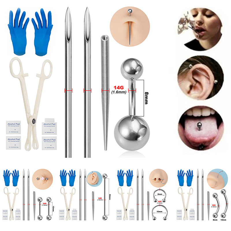 Body Piercing Kit Surgical Ste - Jewelry Plier Set incelemesi ve fiyatı