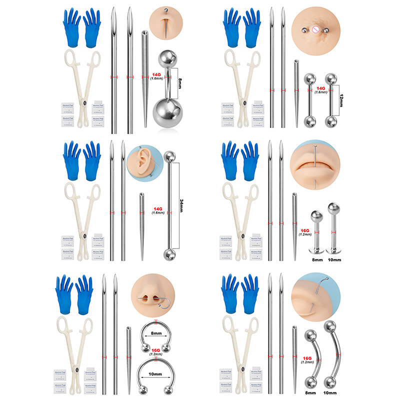 Body Piercing Kit Surgical Ste - Jewelry Plier Set incelemesi ve fiyatı